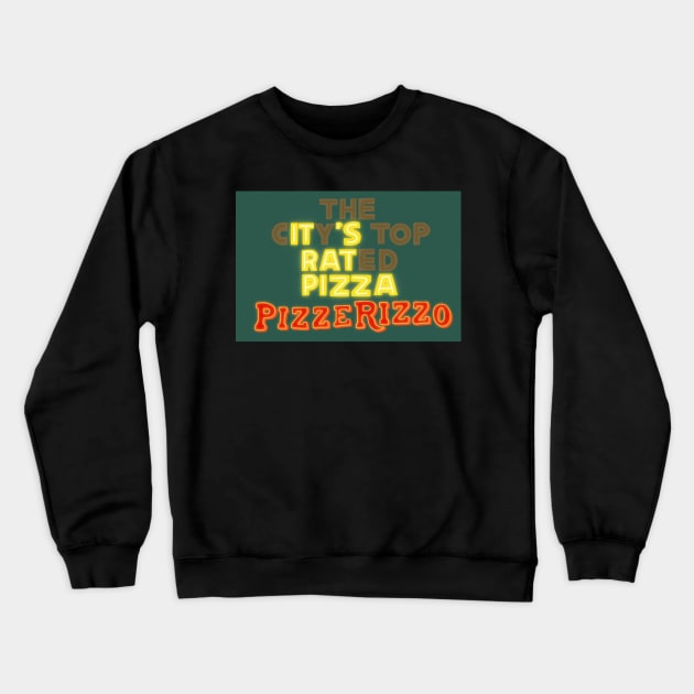 PizzeRizzo: It’s Rat Pizza Crewneck Sweatshirt by jasmineclarino